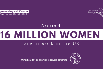 Around 16 million women are in work in the UK. Work shouldn’t be a barrier to cervical screening. Time to Test
