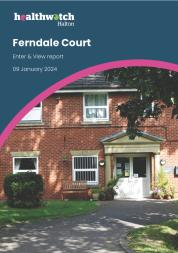 Cover of Ferndale Court report, showing a view of the entrance to Ferndale Court