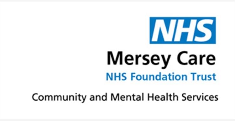 NHS Mersey care NHS Foundation Trust Community and Mental health services logo. 