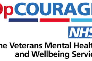 Op COURAGE NHS logo The veterans mental health and wellbeing service. 