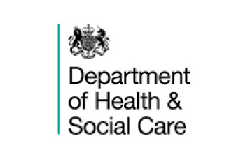 Department of Health & Social Care logo, with crest. 