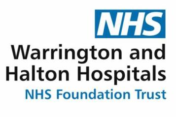 Warrington and Halton Hospitals NHS Foundation Trust logo.