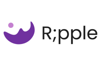 'R;pple' logo, with purple wave. 