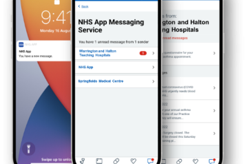 NHS Mobile app messaging service for Warrington and Halton hospitals. 