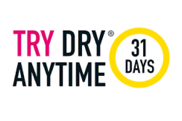 'Try Dry Anytime. 31 days.' 