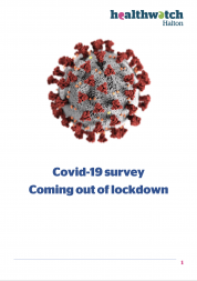 coronvirus image on cover of a report
